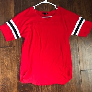 Red Baseball Tee
